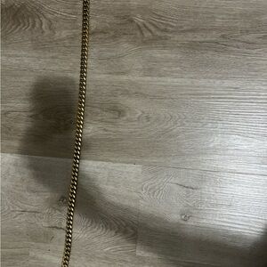 Gold Curb Chain Necklace